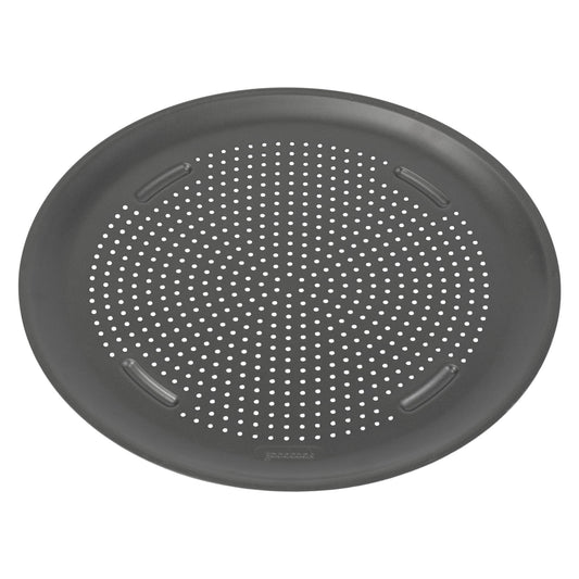AirPerfect Nonstick 16” Pizza Pan – Pizza Tray for Oven, Perforated Round Pizza Pan, Carbon Steel Baking Pan, Homemade, Frozen & Leftover Slices