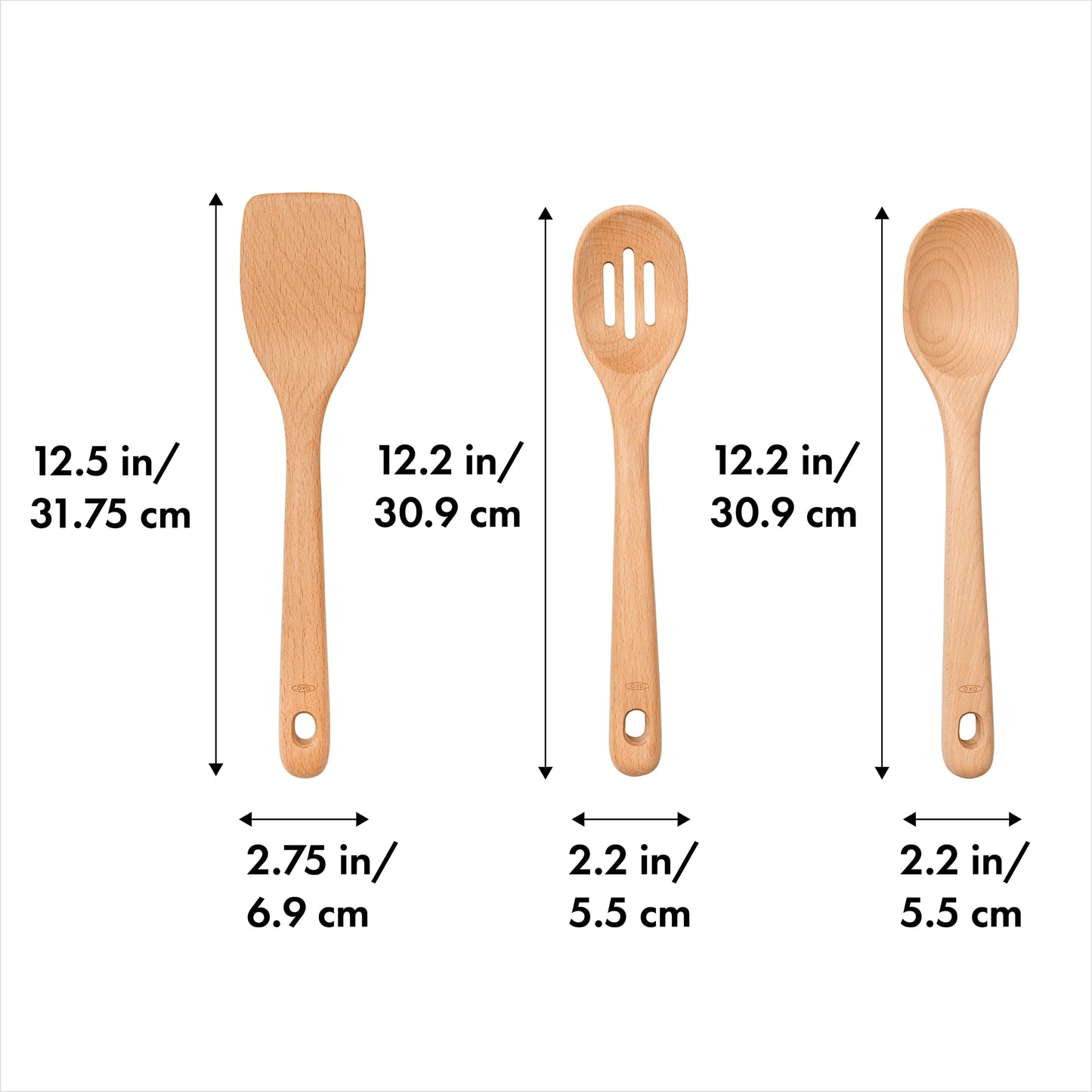 Good Grips 3- Piece Wooden Utensil Set
