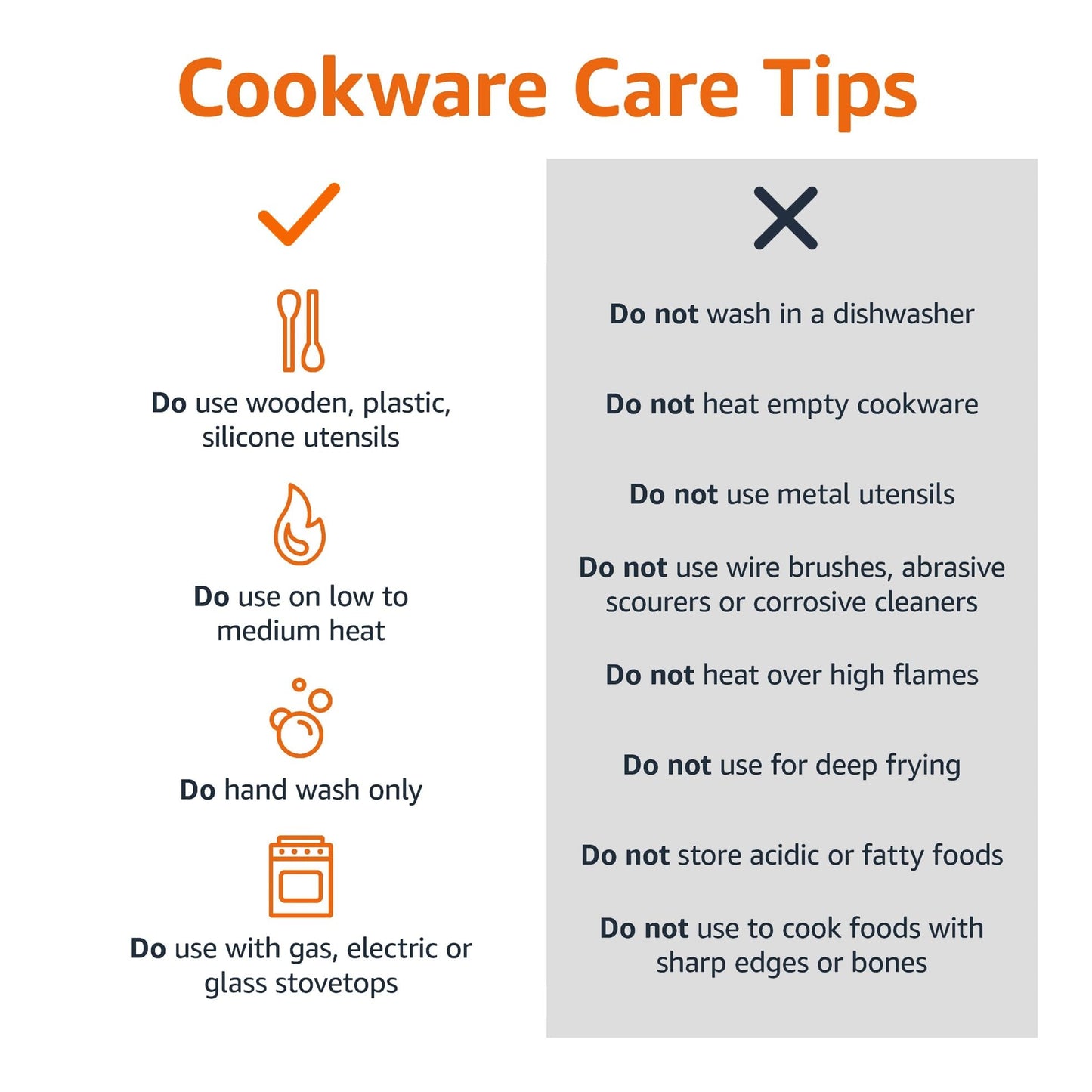 Non Stick Kitchen Cookware 8-Piece Set, Non-Induction, Includes Pots and Pans