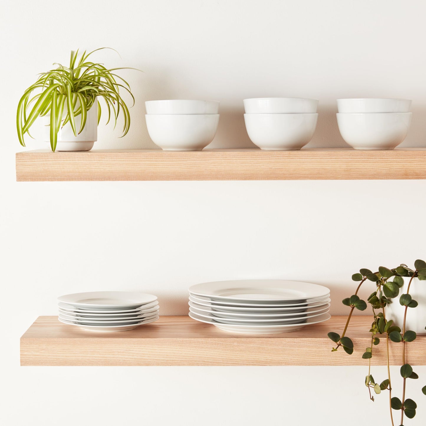 Kitchen Dinnerware Set, Microwave and Dishwasher Safe, Plates, Bowls, Service for 6, 18-Piece,