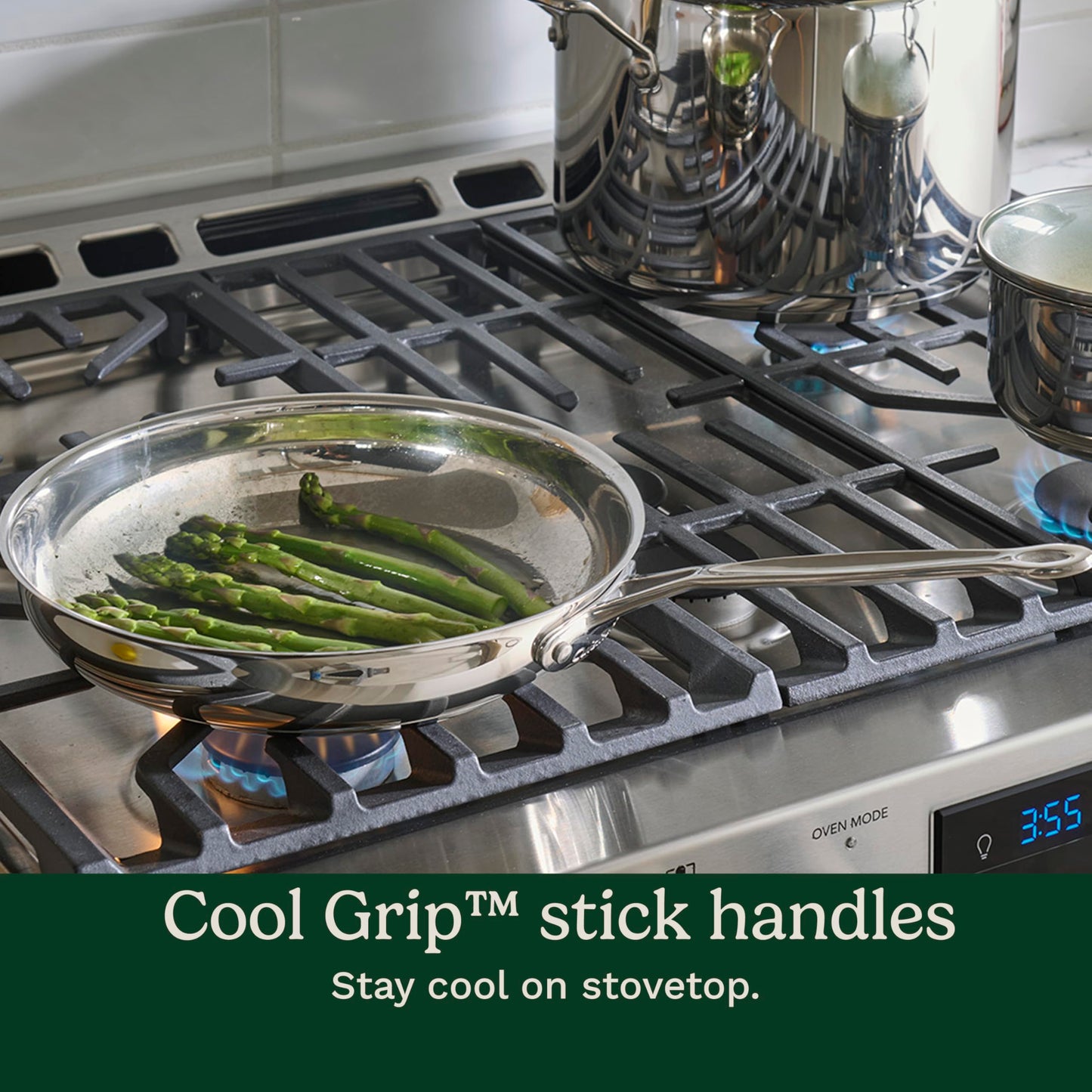 77-11G Stainless Steel 11-Piece Set Chef's-Classic-Stainless-Cookware-Collection