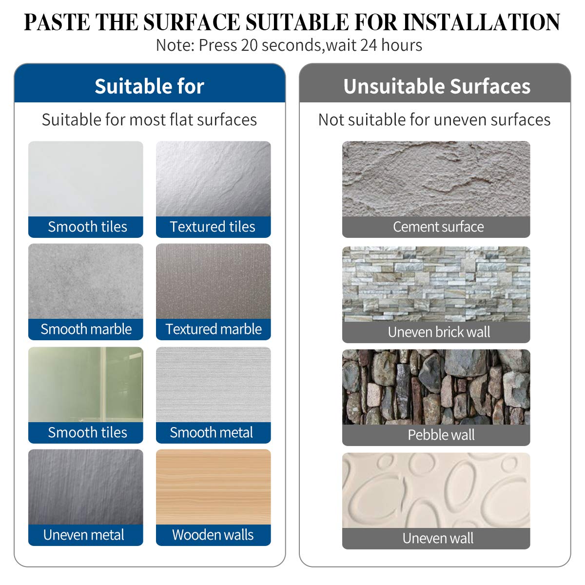 Paper Towel Holder - Under Cabinet Paper Towel Holder for Kitchen, Adhesive Paper Towel Roll Rack for Bathroom Towel, Wall Mounted Matte Black Paper Towel Rack, SUS304 Stainless Steel