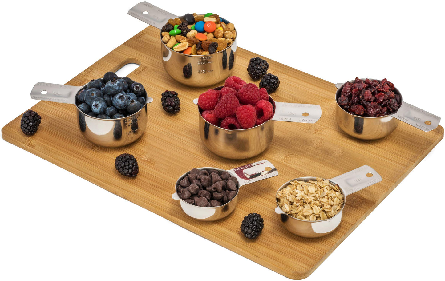 Stainless Steel Measuring Cups Set (6 Piece Set)