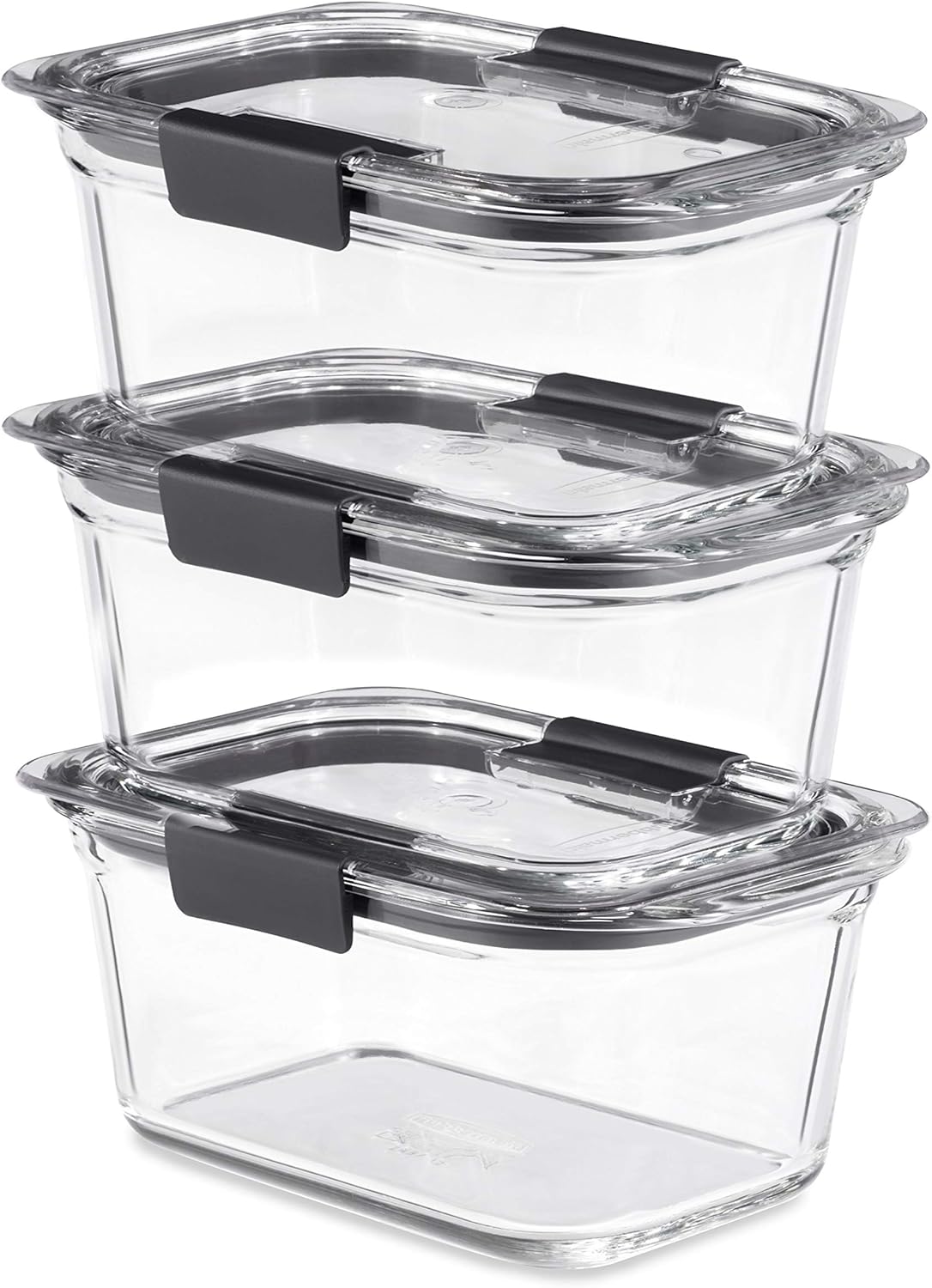 Brilliance Glass Food Storage Containers, Assorted Sizes, Set of 9, BPA-Free, Leak-Proof, Clear