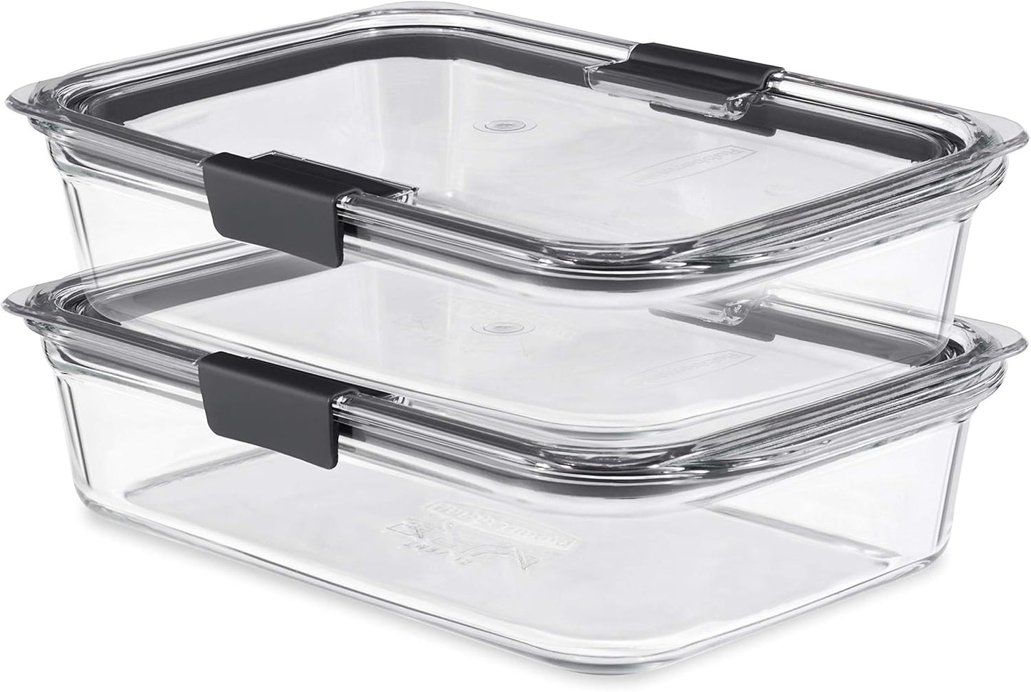 Brilliance Glass Food Storage Containers, Assorted Sizes, Set of 9, BPA-Free, Leak-Proof, Clear
