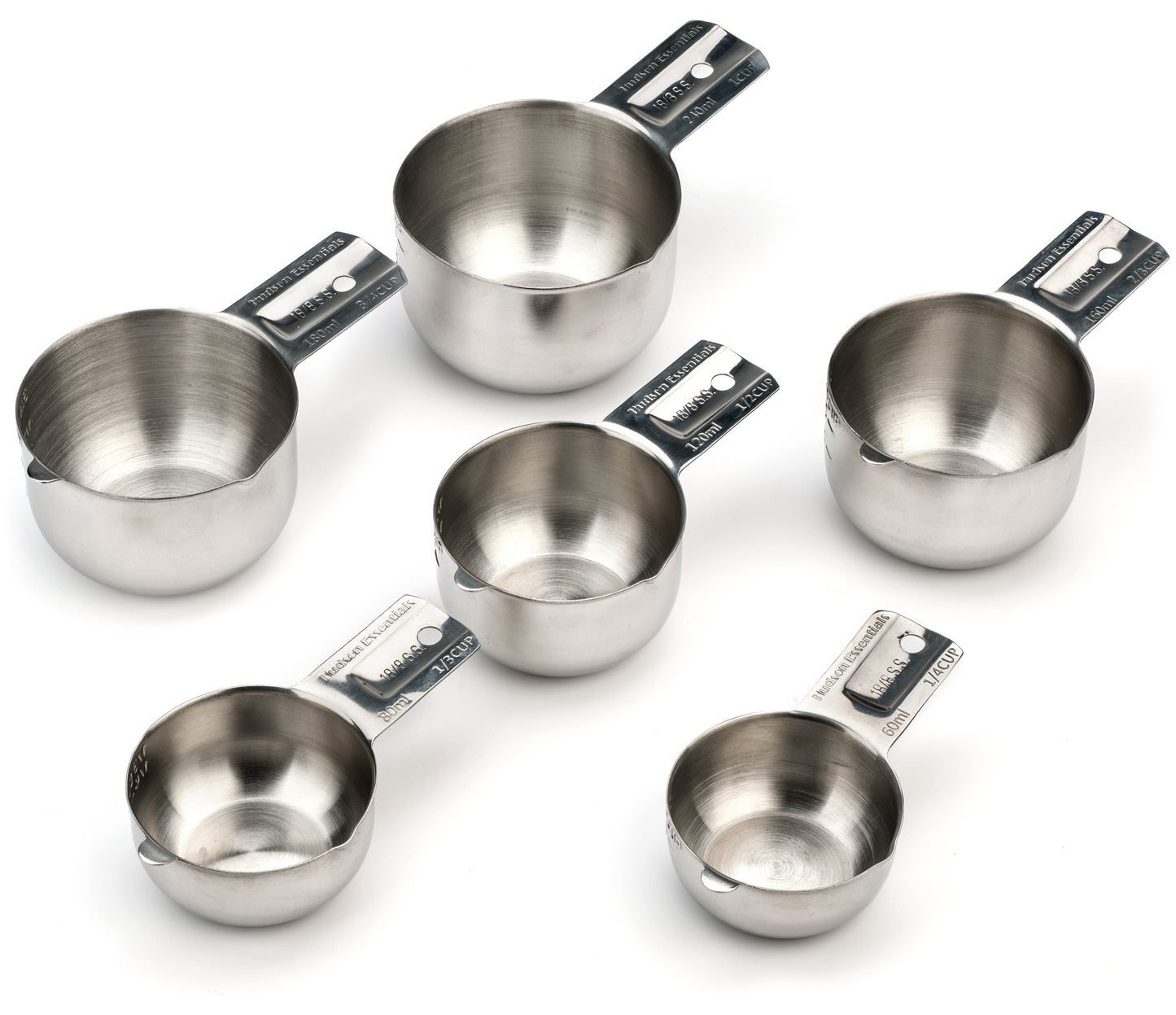 Stainless Steel Measuring Cups Set (6 Piece Set)