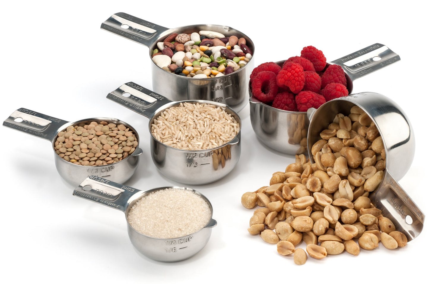 Stainless Steel Measuring Cups Set (6 Piece Set)