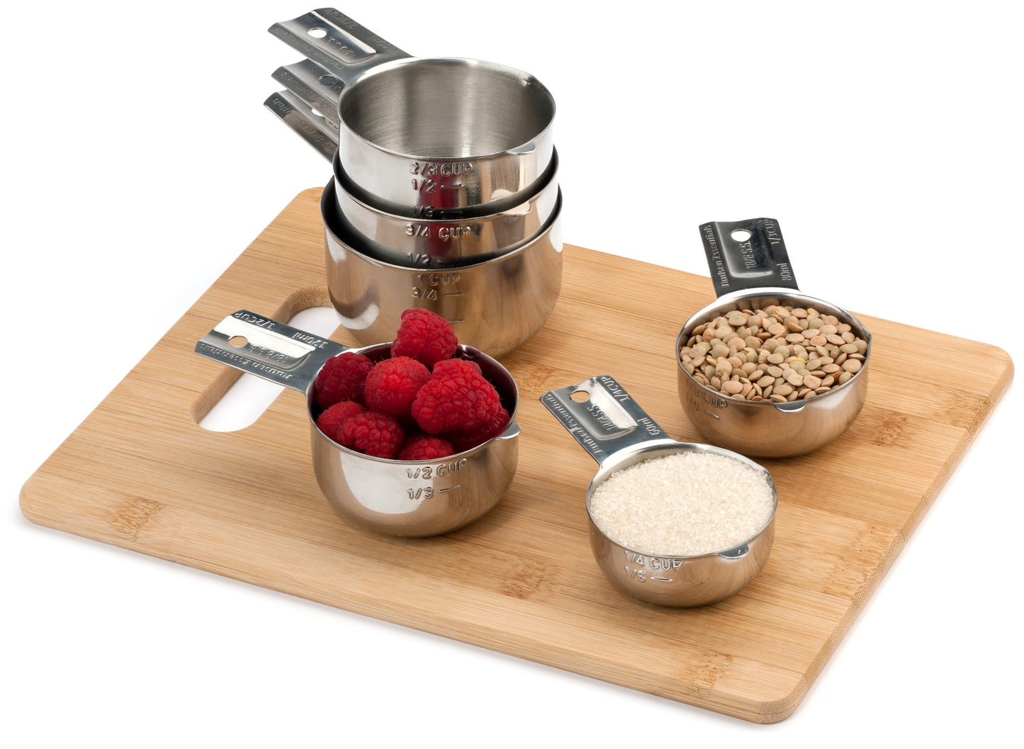 Stainless Steel Measuring Cups Set (6 Piece Set)