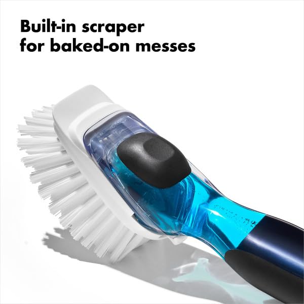 Good Grips Soap Dispensing Dish Scrub Brush, Cleaning Brush for Kitchen