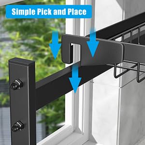 2-Tier 4 Baskets］Over The Sink Dish Drying Rack, 24.8"-35.4", Large Sink Rack for Kitchen, Extensible and Adjustable, Saving Kitchen Space