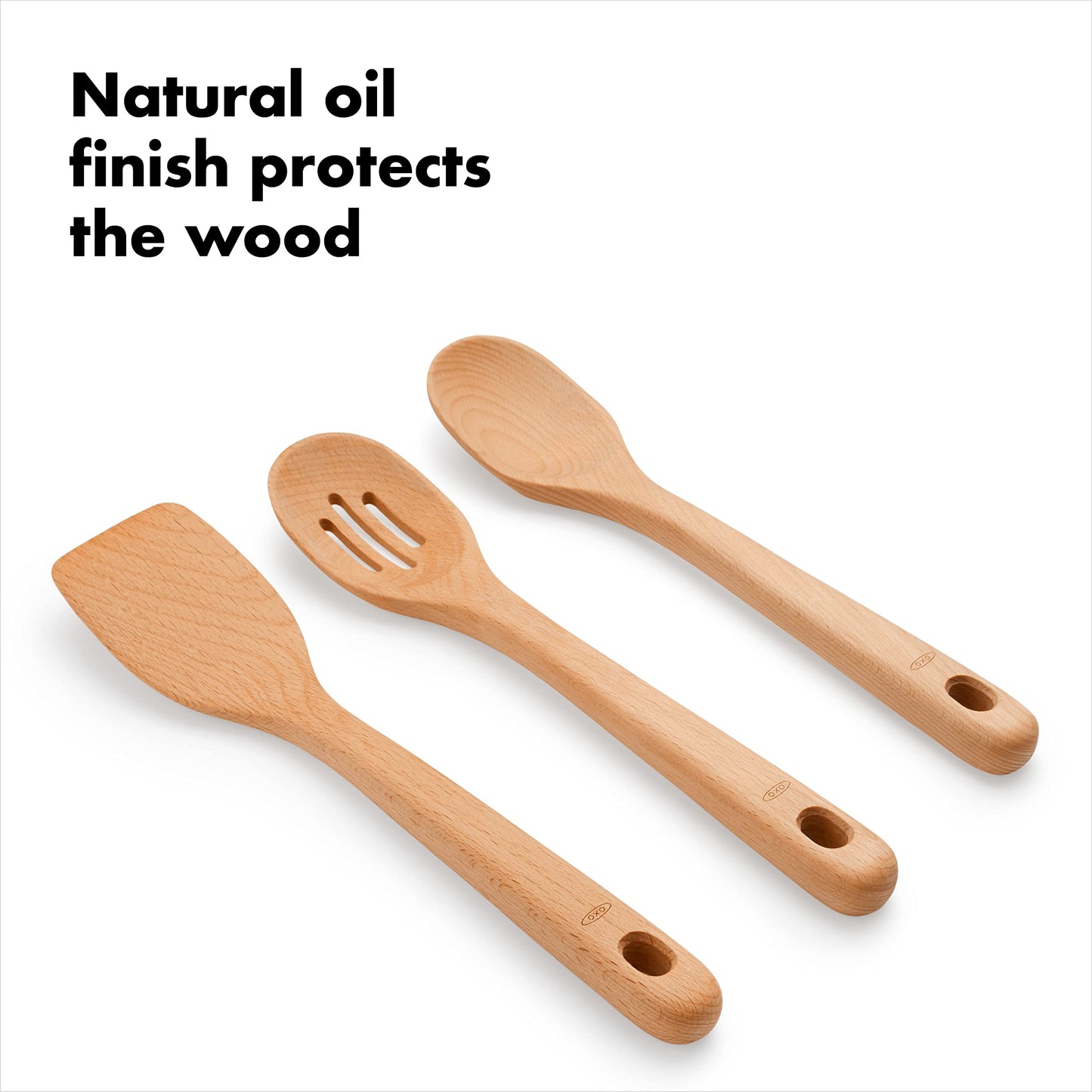 Good Grips 3- Piece Wooden Utensil Set