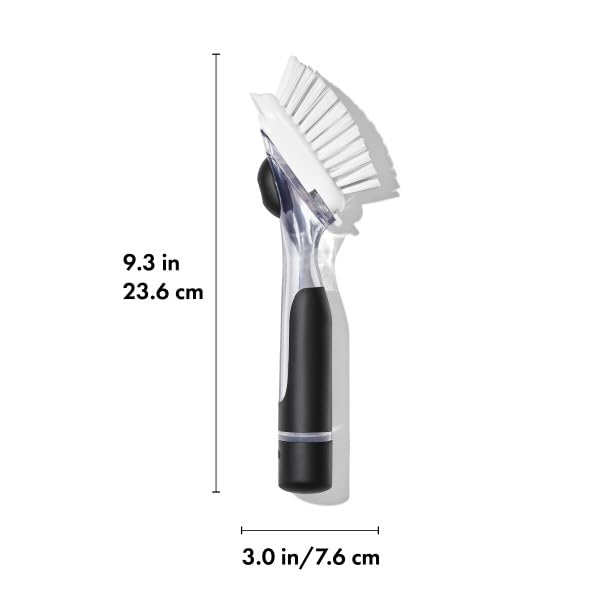 Good Grips Soap Dispensing Dish Scrub Brush, Cleaning Brush for Kitchen
